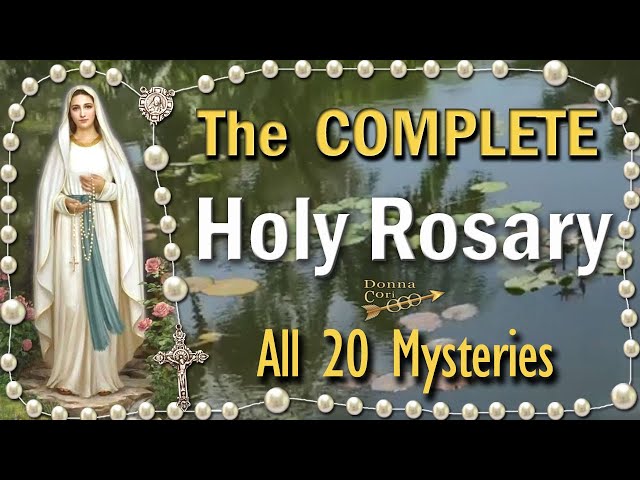 ALL 20 Mysteries of the Holy Rosary, COMPLETE Twenty Decades & LiTANY Scenic Relaxing VIRTUAL rosary