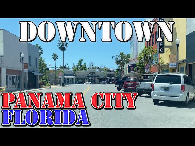 Panama City - Florida - 4K Downtown Drive