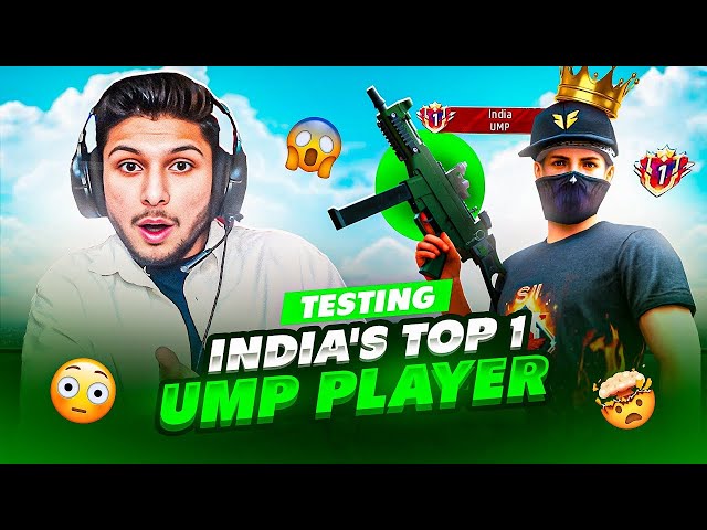 WTF ❗Testing India's TOP 1 UMP Player🚀 @NonstopGaming_ @UnGraduateGamer