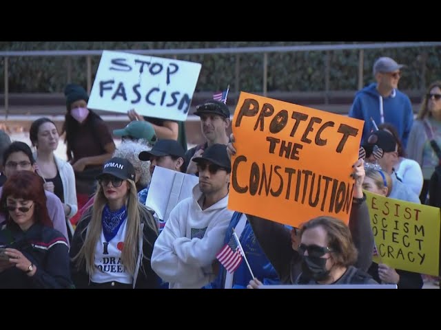 Protesters rally in San Diego against Trump policies in 50501 nationwide demonstrations