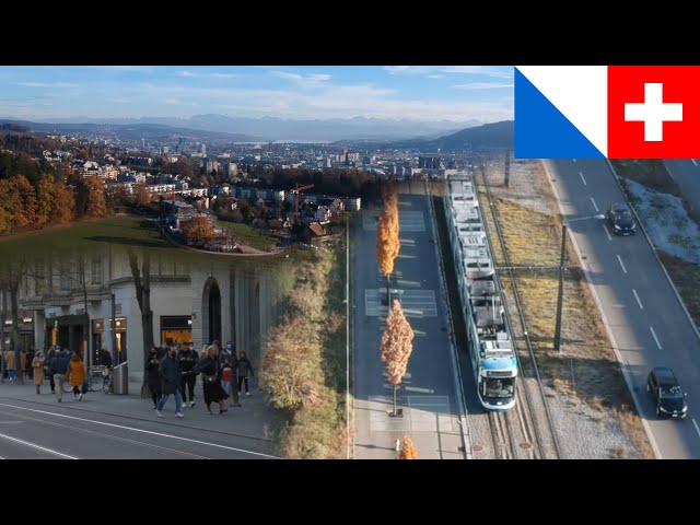 Zürich Schweiz 4K 🇨🇭 | Herbst