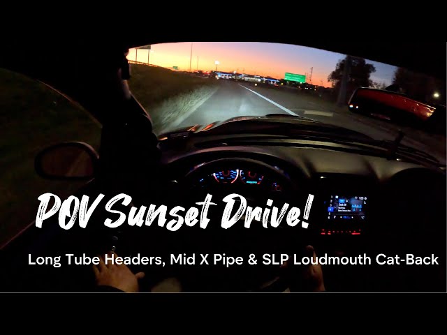 POV Sunset Drive Mustang Newedge / Long Tube Headers / Mid X Pipe / SLP Loudmouth Cat - Back