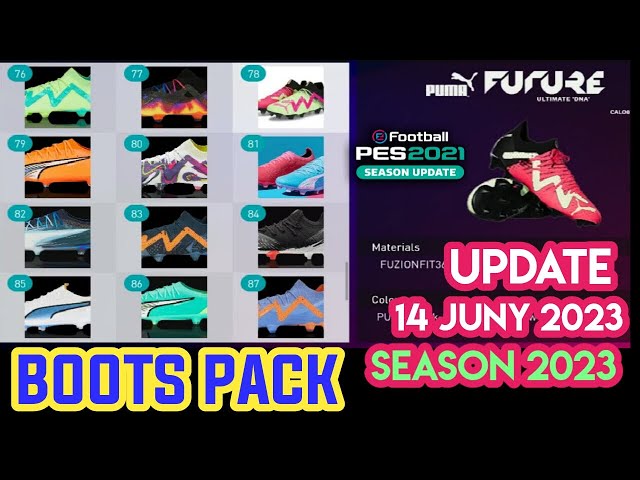 PES 2021 NEW BOOT PACK UPDATE 14 JUNE SEASON 2023