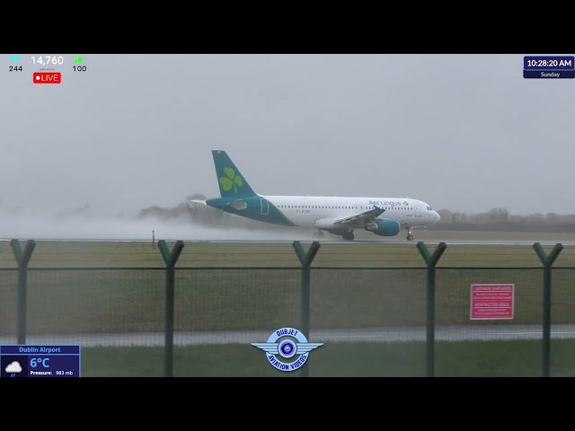 Super Soggy Sunday - Dublin Airport LIVE Plane Spotting Ireland ✈️ 26/01/2025