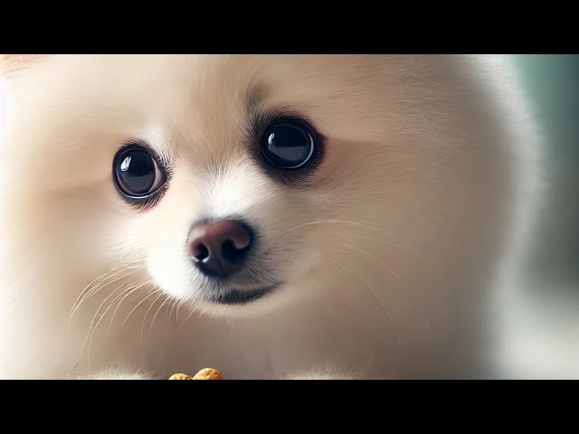 Cute Pomeranian Mukbang Dog Version