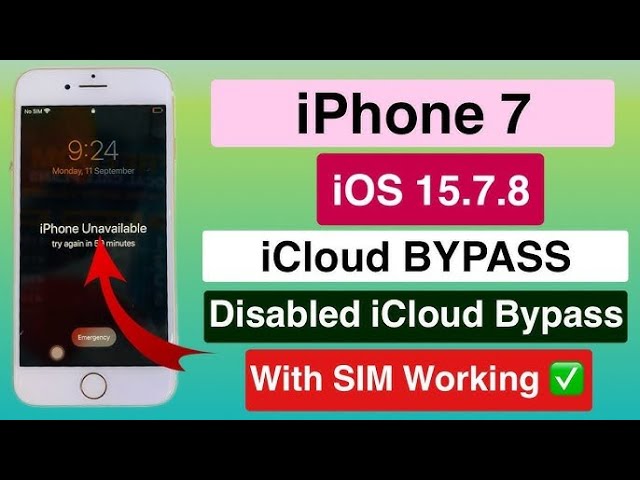 Iphone 7-7 Plus icloud Unlock/Disabled Bypass Done By Unlock Tool/ Iphone 7 Disabled/icloud Bypass