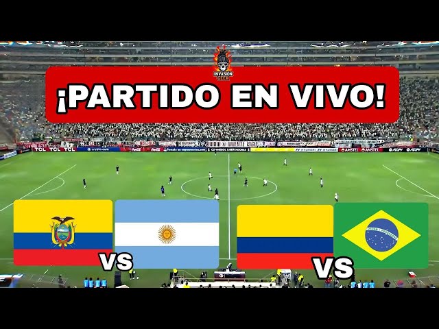 ECUADOR vs ARGENTINA | COLOMBIA vs BRASIL EN VIVO 🔴SUDAMERICANO SUB 20