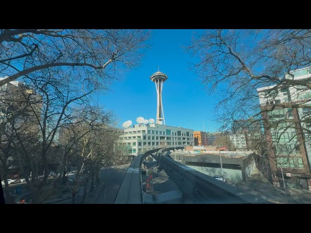 MONORAIL RIDE DOWNTOWN SEATTLE TO SPACE NEEDLES