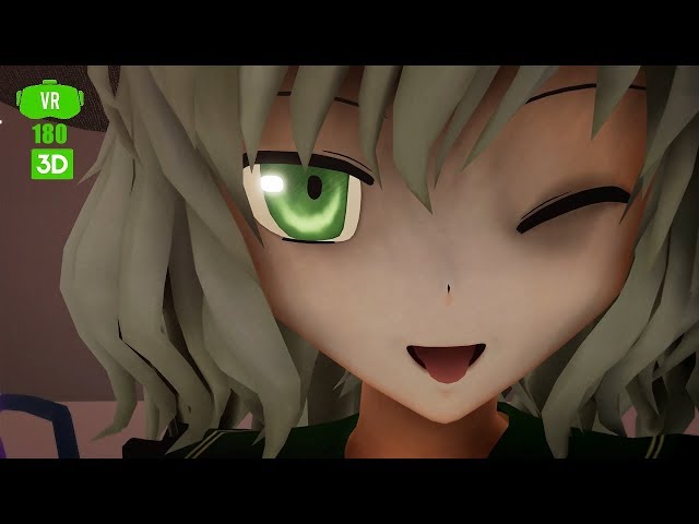 [ MMD VR180 3D Test(RayMMD x EquirectangularX x Camerawork) ][4K] スーサイドパレヱド [ 東方MMD さとり・こいし ]