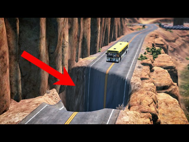 BeamNG.Drive - Cars vs giant pit | BeamNG Gaming