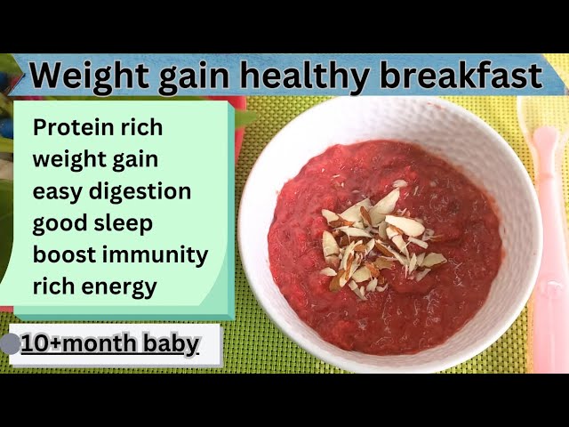 weight gain breakfast lunch dinner recipe for 10 month to 2 year baby | oats recipe for baby #beet