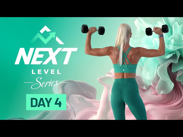 20 Min Arms & Shoulders Power Workout with Dumbbells - 45/15 | NEXT LEVEL Series - Day 4