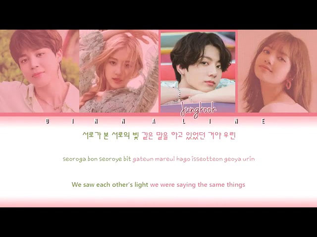 ROSÉ, LISA   GOT YOU FT  JUNGKOOK AND JIMIN BTS Color Lyrics EngRomHan