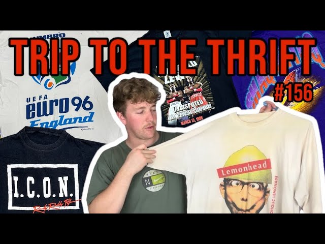 HUGE Vintage T-shirt haul - Trip To The Thrift #156