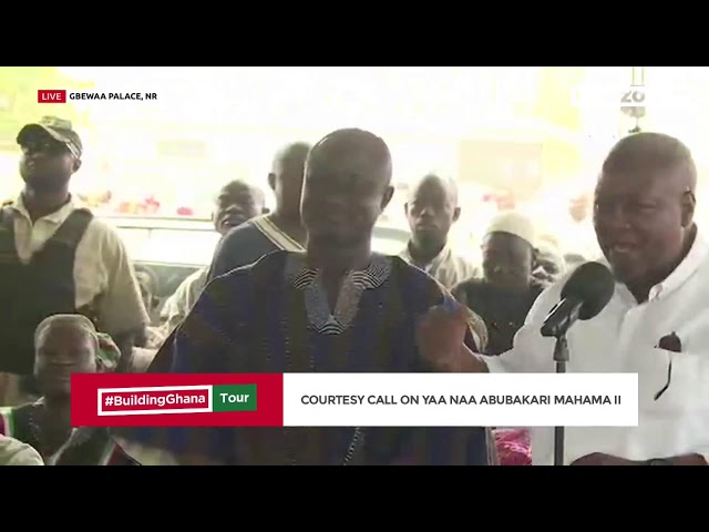 LIVE NOW | John Mahama Courtesy call on Yaa Naa Abubakari Mahama II, Overlord of Dagbon (Yendi) #…