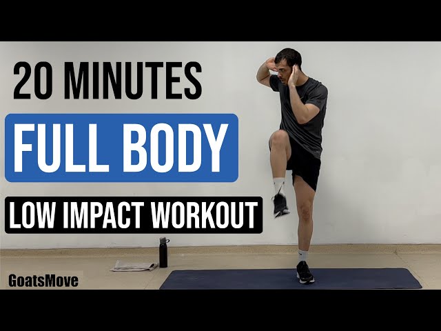 20 MIN FULL BODY HIIT -No Jumping + No Equipment