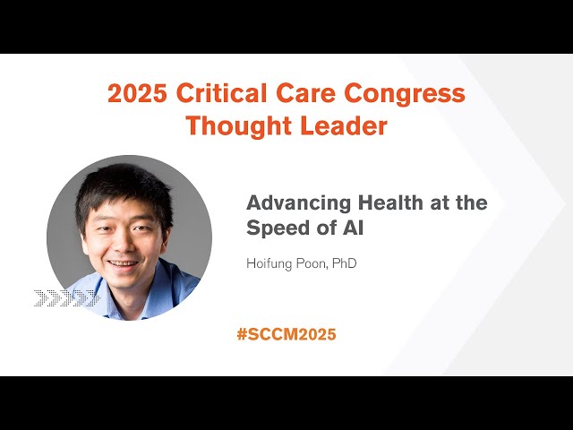 Thought Leader: Advancing Health at the Speed of AI (William C. Shoemaker Honorary Lecture)