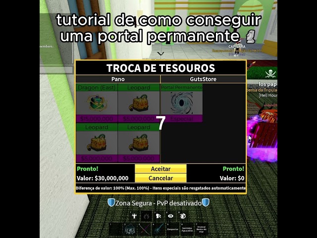 tutorial de como pegar uma portal perm no bloxfruits 🗿  #roblox #1v1 #bloxfruits #shorts