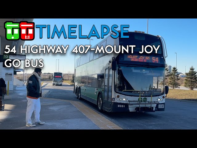 TT Timelapse - 54 Highway 407-Mount Joy GO Bus (10x)