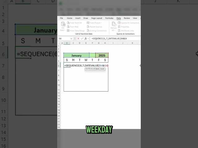 Learn how to create a dynamic calendar in Excel