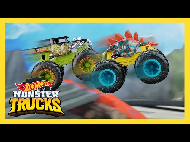 MONSTER TRUCKS VOLCANIC CLIFF TOURNAMENT! | Monster Trucks | @HotWheels