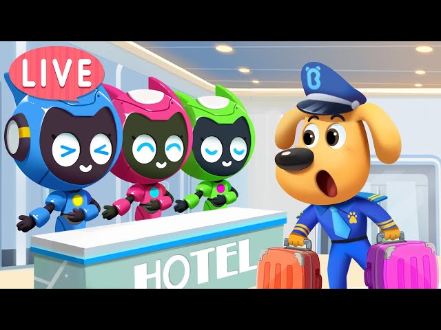 🔴LIVE | Sheriff Labrador Visits the Robot Hotel | Funny Stories | Cartoon | Kids Videos for Kids