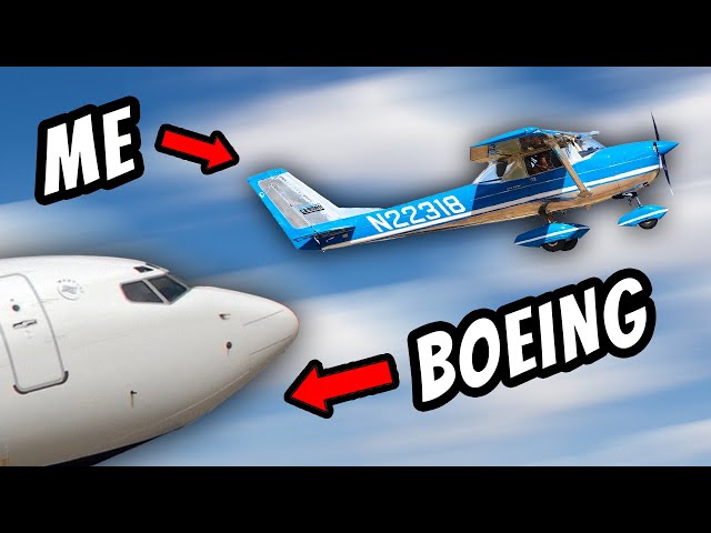 I'm racing a Boeing 737 in my Cessna 150