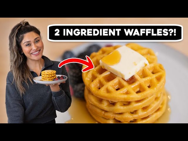 Waffles with Just 2 Ingredients?! Low Carb, Keto Friendly Recipe