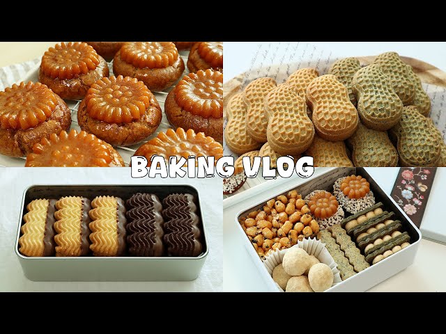 (2x speed) Baking video of Grandma and Grandpa's favorite desserts (Baking Vlog)