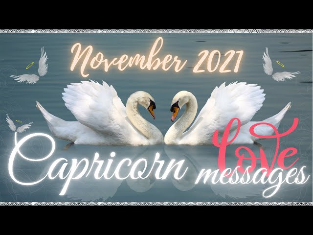 CAPRICORN LOVE MESSAGES 💌 TEARS!!!! CHILLS!!!! GOOSEBUMPS!!!! 😱 LOVE TAROT READING NOVEMBER 2021