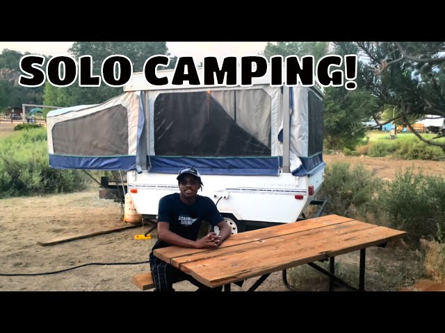 SOLO Overnight Pop-Up Camping! | Fulltime RV Living!