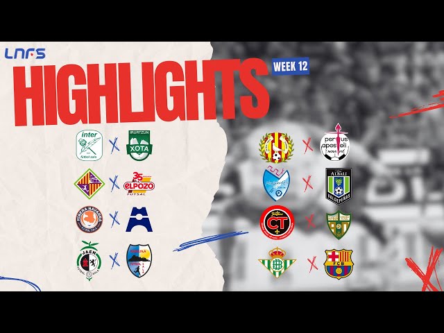 LNFS 23/24 |  Week 12 Highlights #futsal  #goals  #PrimeraDivisiónFS