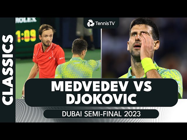 Gripping Daniil Medvedev vs Novak Djokovic Encounter! | Dubai 2023 Extended Highlights