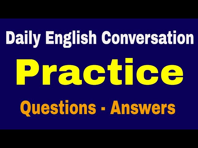 Improve Your English Listening Skills | Daily English Conversation Practice Questions and Answers ✔