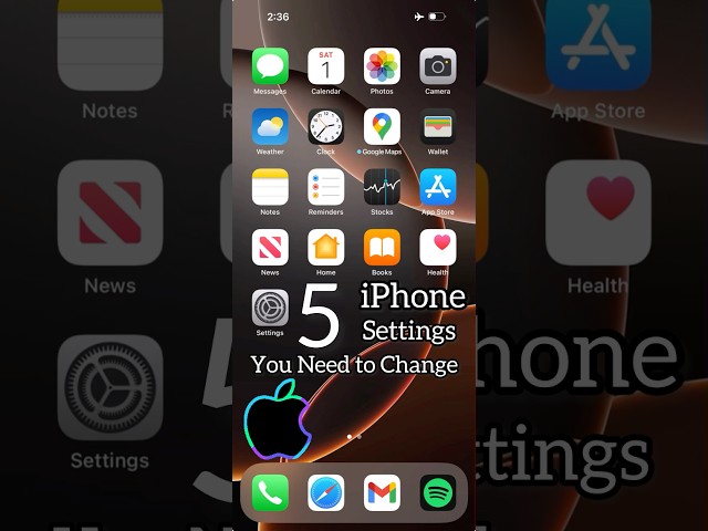 5 iphone Settings You Need to Change RIGHT NOW ! @hugetechfan