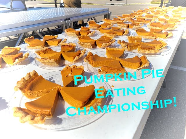 2022 Pumpkin Pie Eating Championship in Jeffersonville, OH!