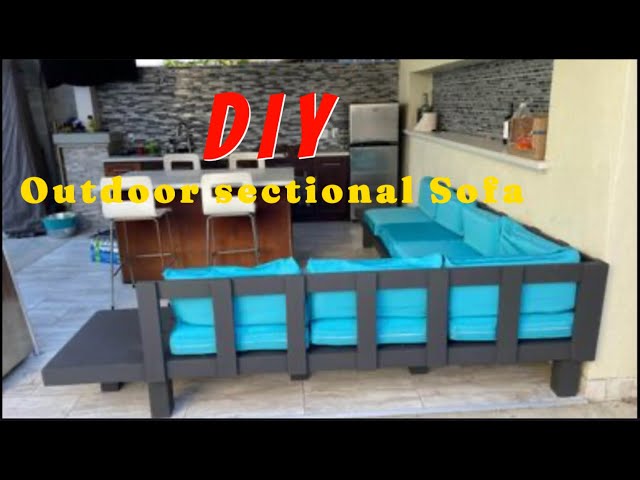 DIY modern outdoor Sectional Sofa Furniture  / Do It Yourself (Hobby)