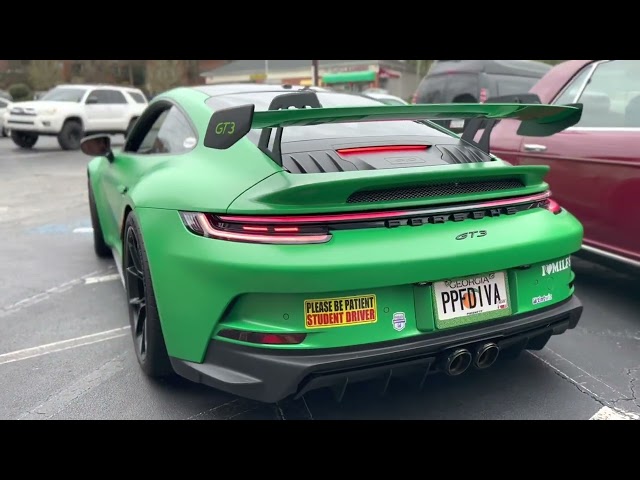 Porsche 992 GT3 w/ Valvetronic Fi EXHAUST Catback X Forged Carbon Tips X Cartunes Atlanta