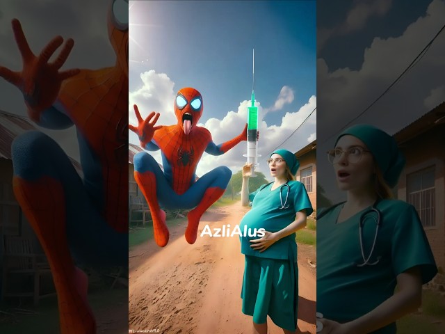 🤟Unexpected Heroes: A Surreal Encounter in the Countryside #spiderman #marvel #superhero #avengers