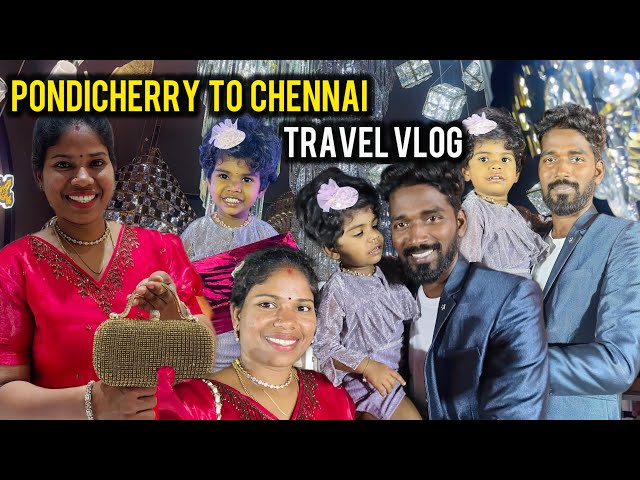 புது வீட்டுக்கு Light வாங்க சென்னை போறோம் 😍 | Sangeetha Vinoth | Pondicherry to Chennai Travel Vlog