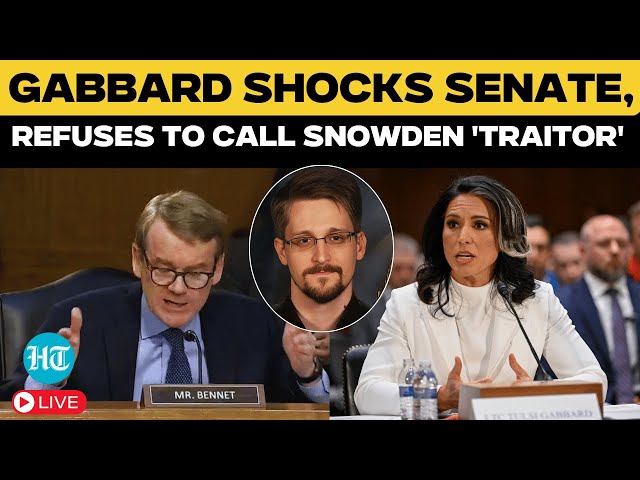 Tulsi Gabbard LIVE: DNI Confirmation | Refuses to Call Snowden "Traitor" | Senators Grill Trump Pick