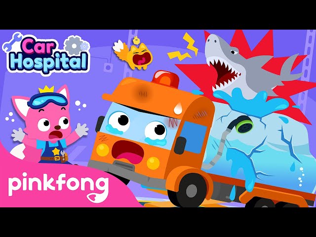 The Water Truck Is Broken! | Car Hospital | BEST Car Songs | Pinkfong Official