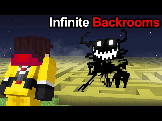 Trapped inside The INFINITE BACKROOMS in Minecraft..