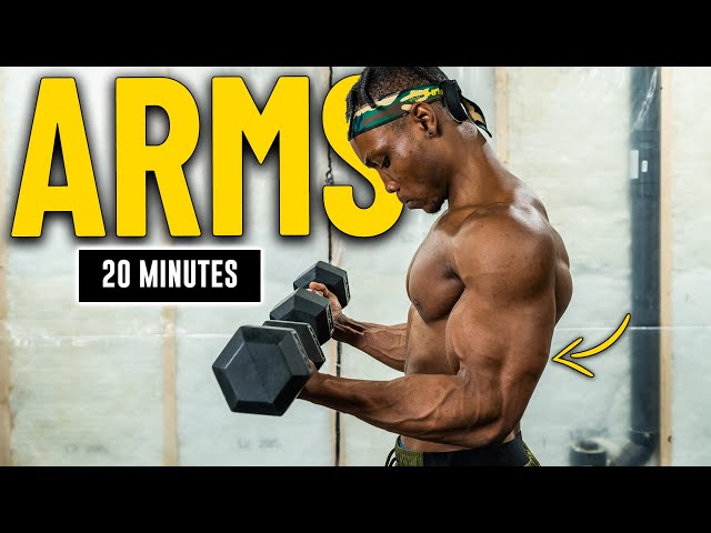 20 Minute Dumbbell Arms Workout | Build & Burn #3