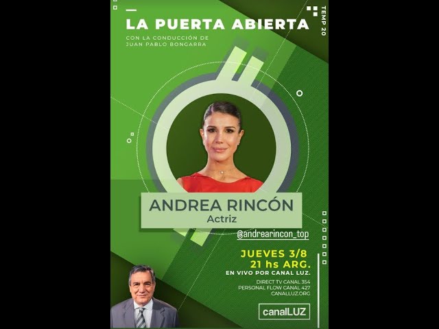 ANDREA RINCÓN nos cuenta su TESTIMONIO   #LaPuertaAbierta