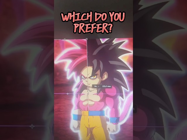 DAIMA OR GT 🧐 #goku #dragonball #dragonballdaima #ssj4 #dbgt #anime #animeshorts #shorts #ytshorts