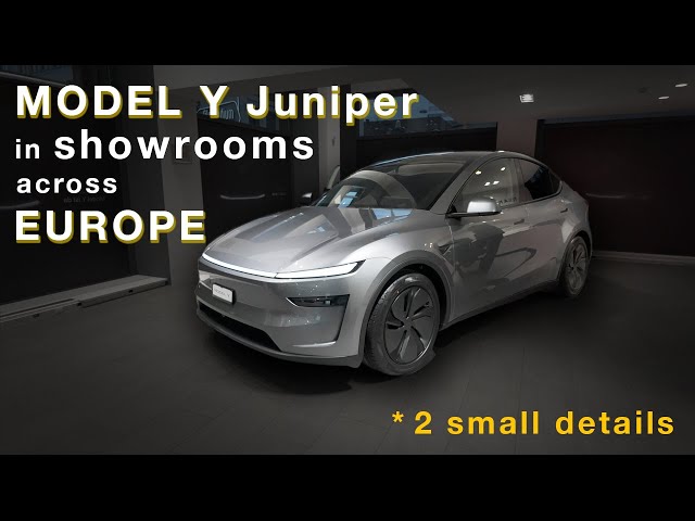 Model Y "Juniper" on display across Europe starting 31st of January