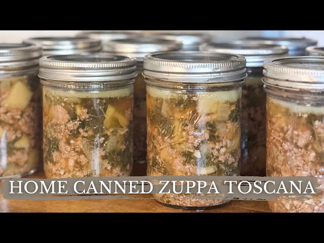 Home Canned Zuppa Toscana | Pressure Canning Soup Recipe