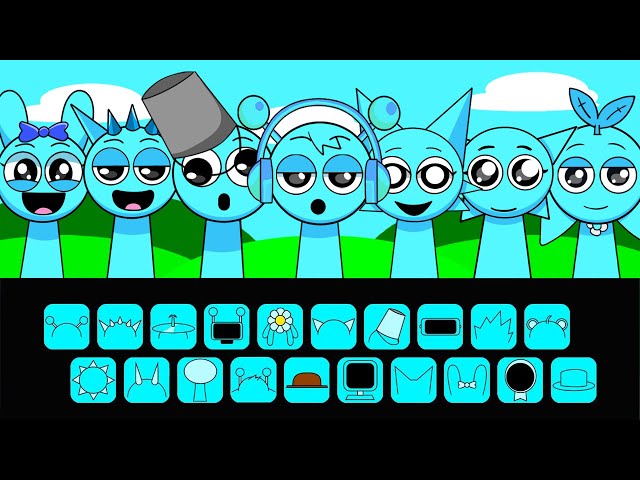 Incredibox Sprunki - But Everyone is SkyBlue | A Vibrant Cartoon Animation Adventure