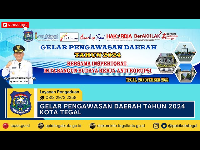 GELAR PENGAWASAN DAERAH TAHUN 2024 KOTA TEGAL